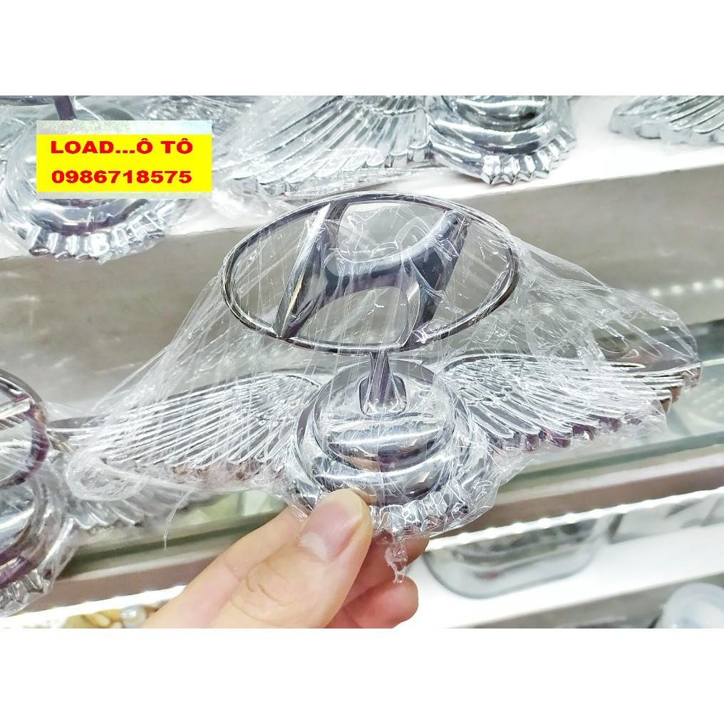 Logo gắn Mui Xe, Nắp Capo Hàng Xe Huyndai Cao Cấp, Sẵn Keo Dán 3M