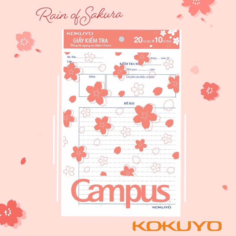 Combo Bộ Sưu Tập Đồ Dùng Học Tập Campus Rain Of Sakura