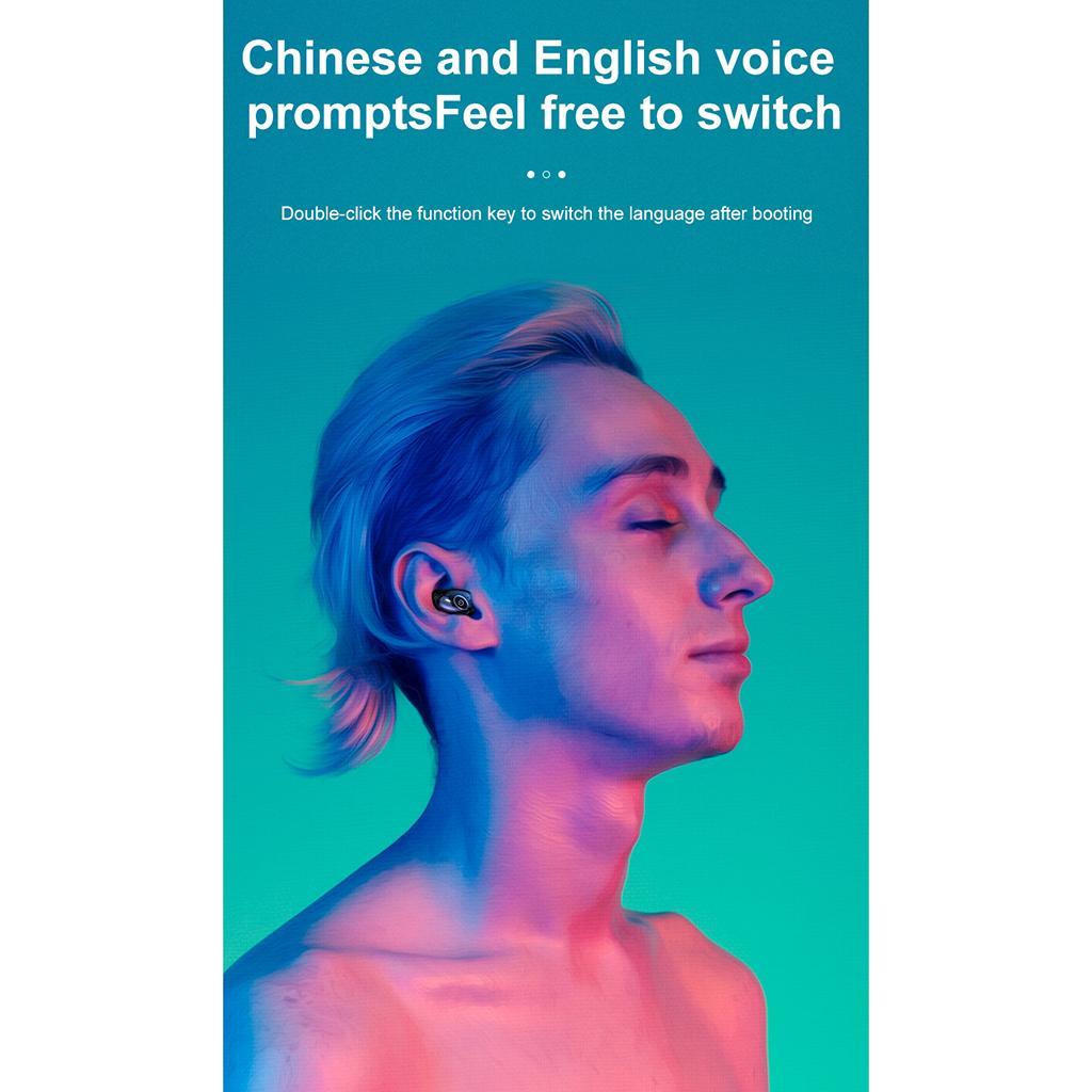 Mini Bluetooth5.0 Wireless Monaural In-ear Earphone Black