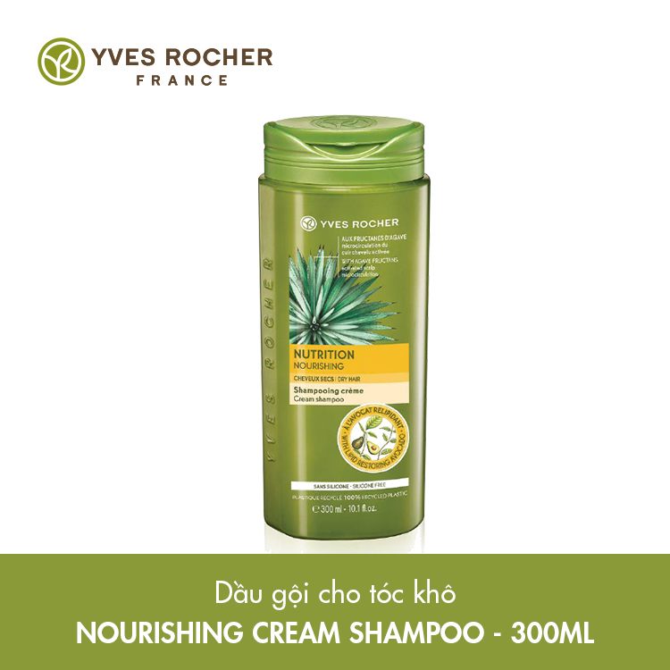 Dầu Gội Dành Cho Tóc Khô Yves Rocher Nourishing Cream Shampoo 300ml