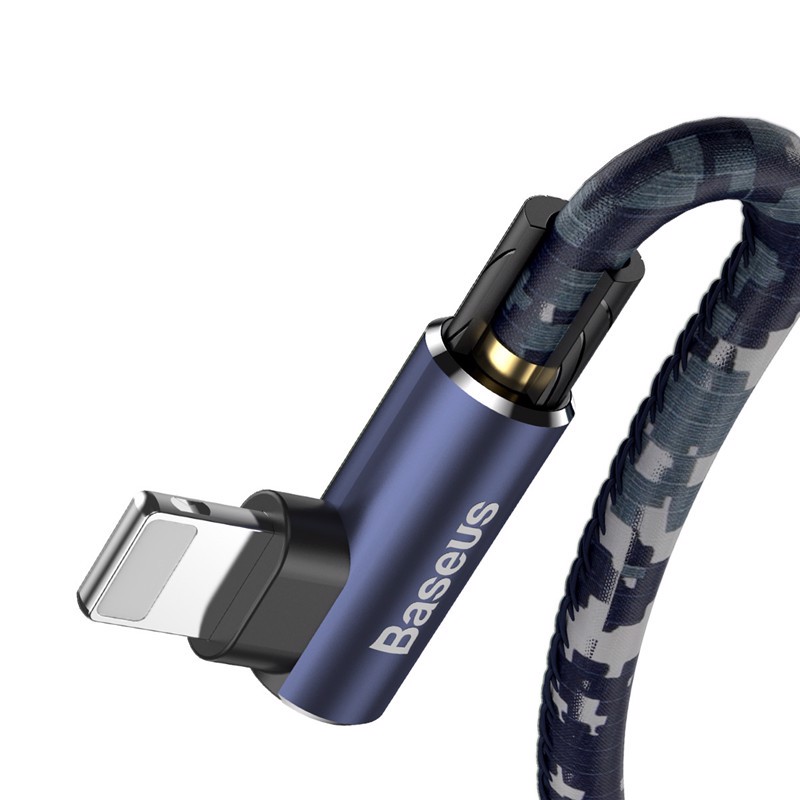 Cáp sạc chơi game UnknownPlayer's Battleground Baseus Camouflage cho iPhone 1.5A/ 2m - Hàng chính hãng