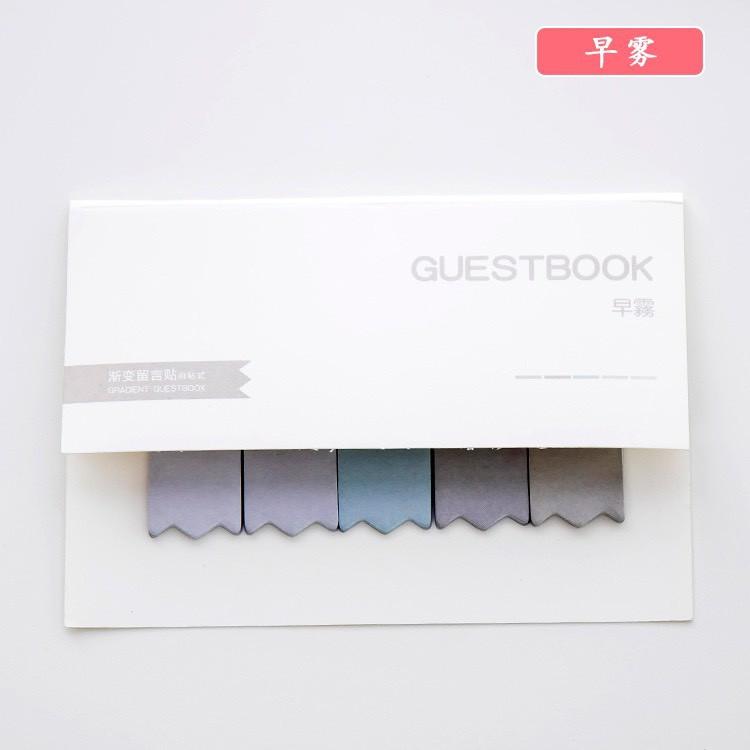 120 tờ Giấy Dán Ghi Chú Giấy Note 6 Màu Memo Guestbook Sáng Tạo ST333