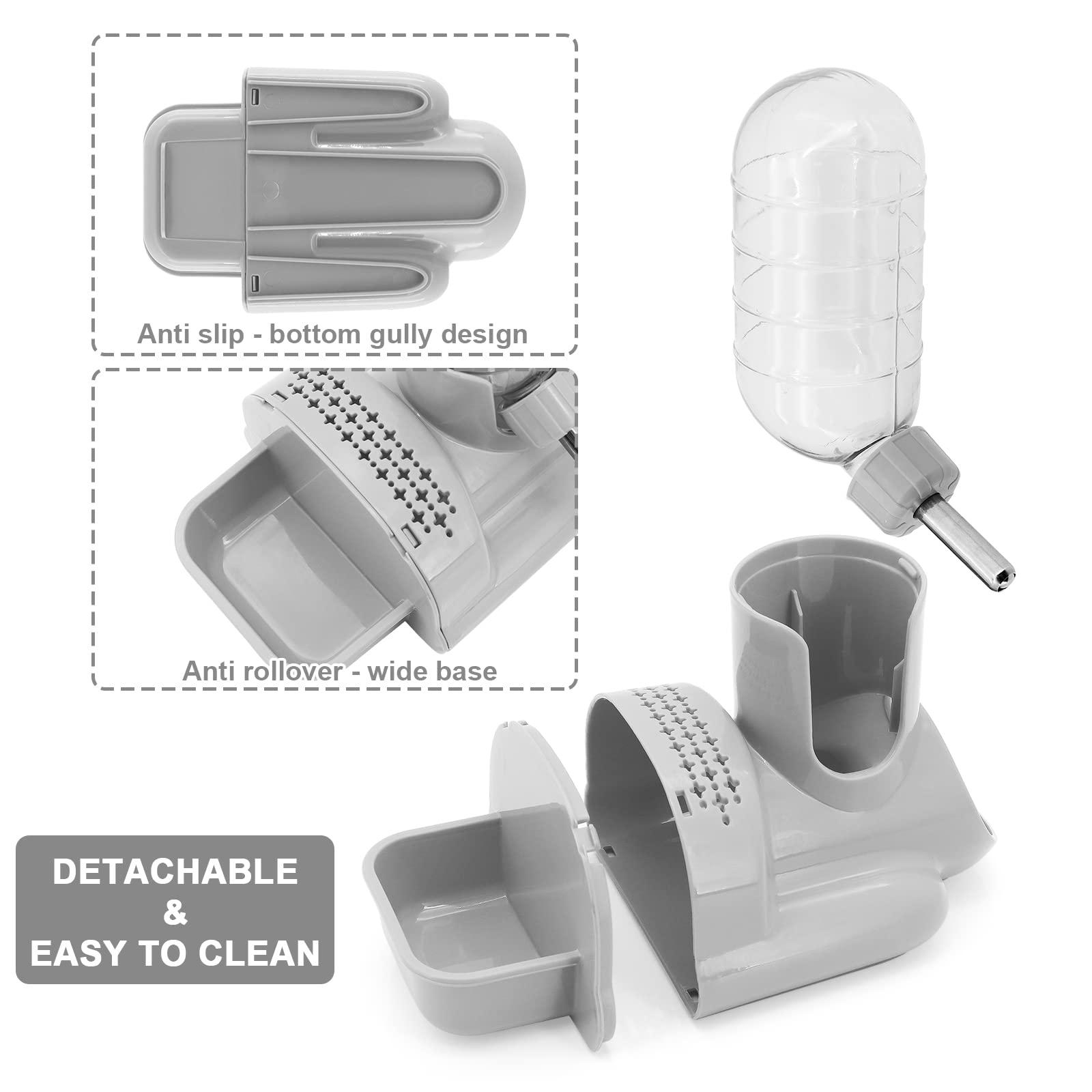 Chai uống Hamster có giá đỡ, 120 ml Động vật nhỏ Thỏ Chai nước, Bộ phân phối thức ăn tự động cho động vật nhỏ, chuột đồng, chuột lang, thỏ