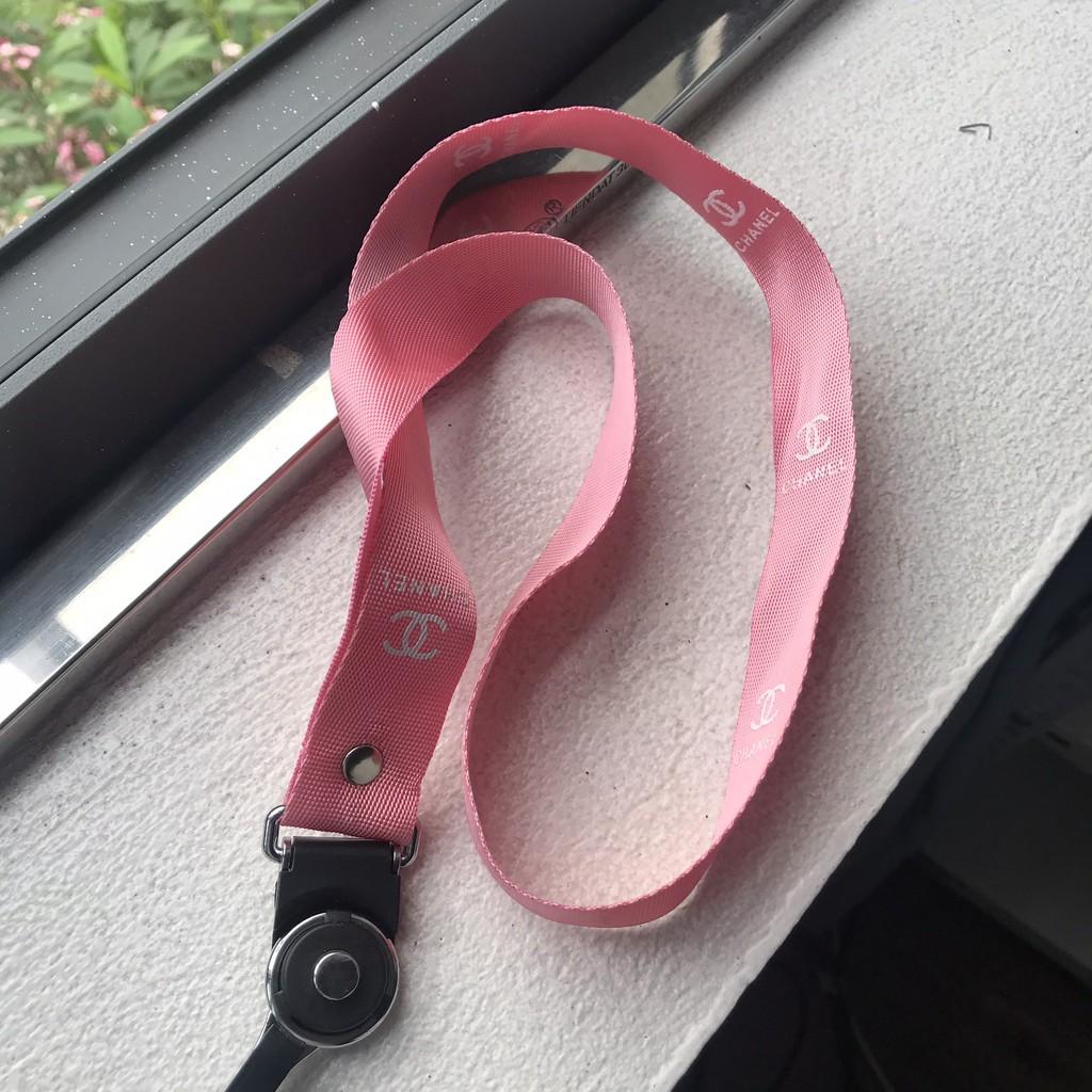 Dây đeo dành cho điện thoại bản to, đeo thẻ học sinh, thẻ STRAP, dây dài, nhiều màu vải mềm, có móc khóa sỏ tay