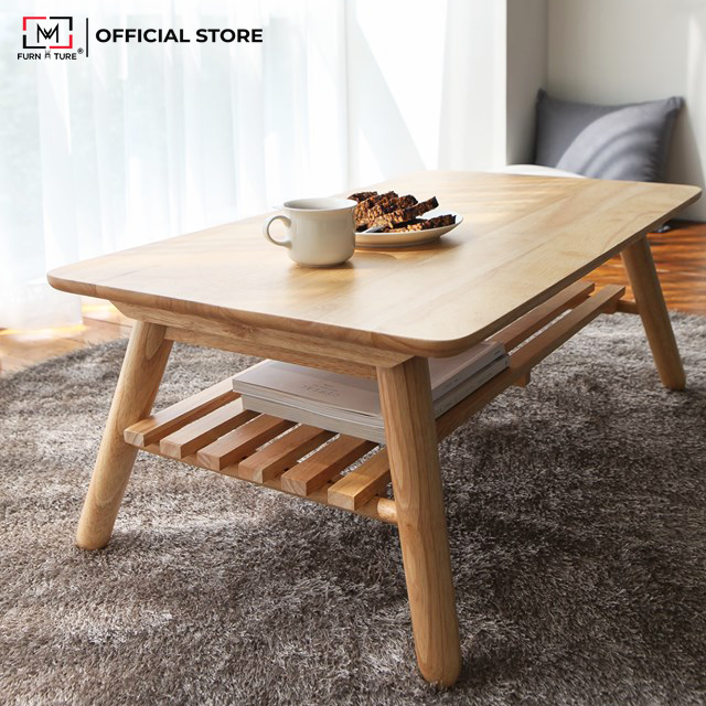 BÀN TRÀ / SOFA CHÂN GẬP TIỆN LỢI 90 - TABLE A 90 NATURAL