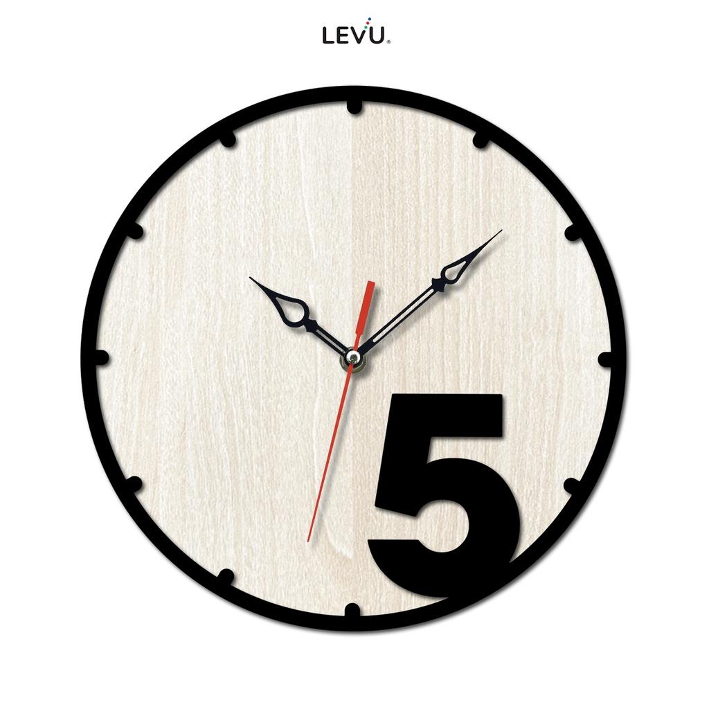 Đồng Hồ Treo Tường gỗ trang trí LEVU DH03 Handmade cao cấp