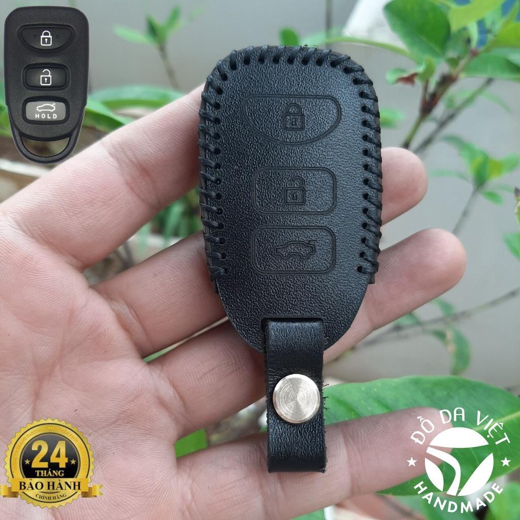 Bao Da Chìa Khoá Hyundai Tucson, SantaFe, Starex 2006-2011, KIA Carens, Sportage 2005