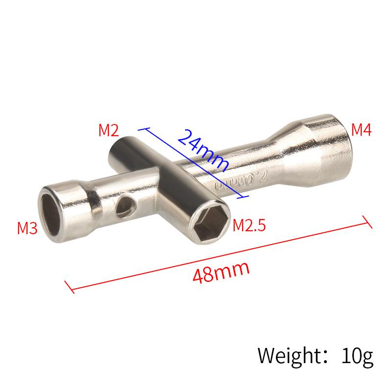 Keepang E3D V6 Vòi phun Mini Spanner M2 M2.5 M3 M4 Nut Vít hình lục giác chéo Cờ lê tay áo Bảo trì dụng cụ mô hình xe hơi Công cụ bánh xe