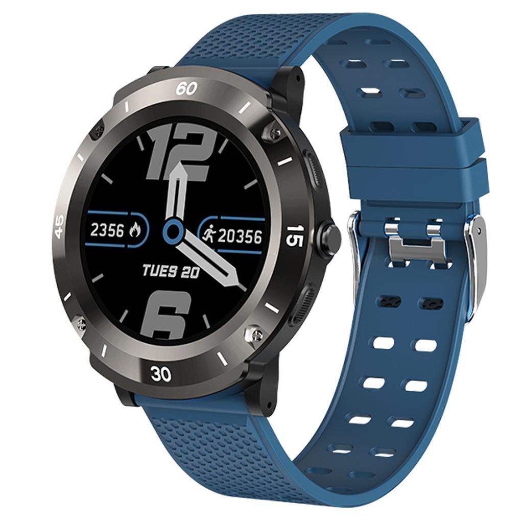 Smart Watch Fitness Fit Bluetooth Step Caolorie Sport Touch Screen Blue