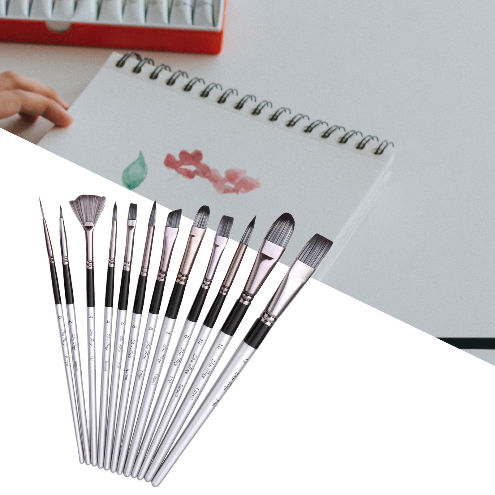 Nylon Hair Brushes Tools Arts Crafts Supplies Pink