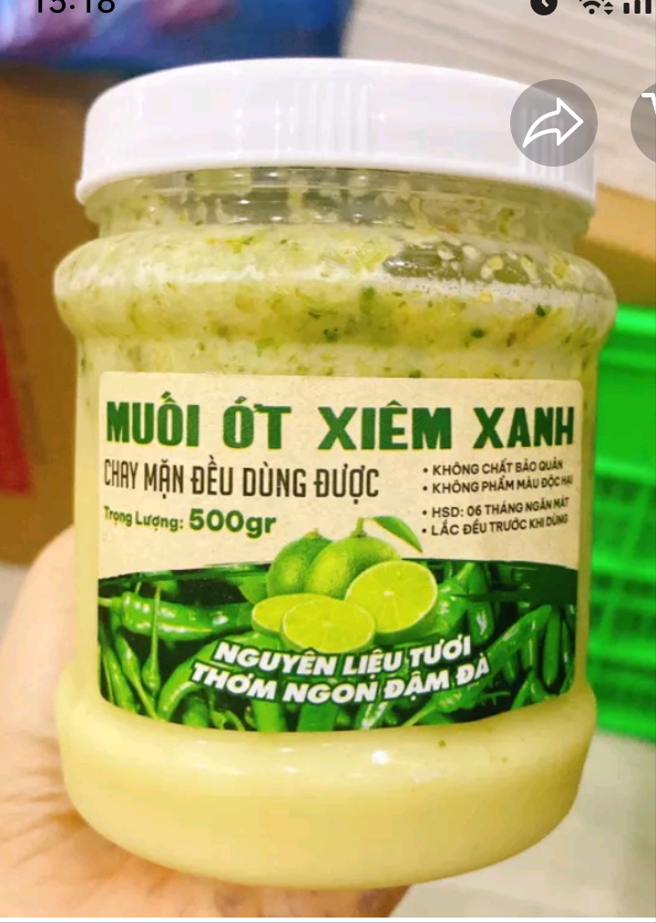 Muối ớt xanh thần thánh chấm hải sản thịt nướng thịt gà siêu ngon - 500g