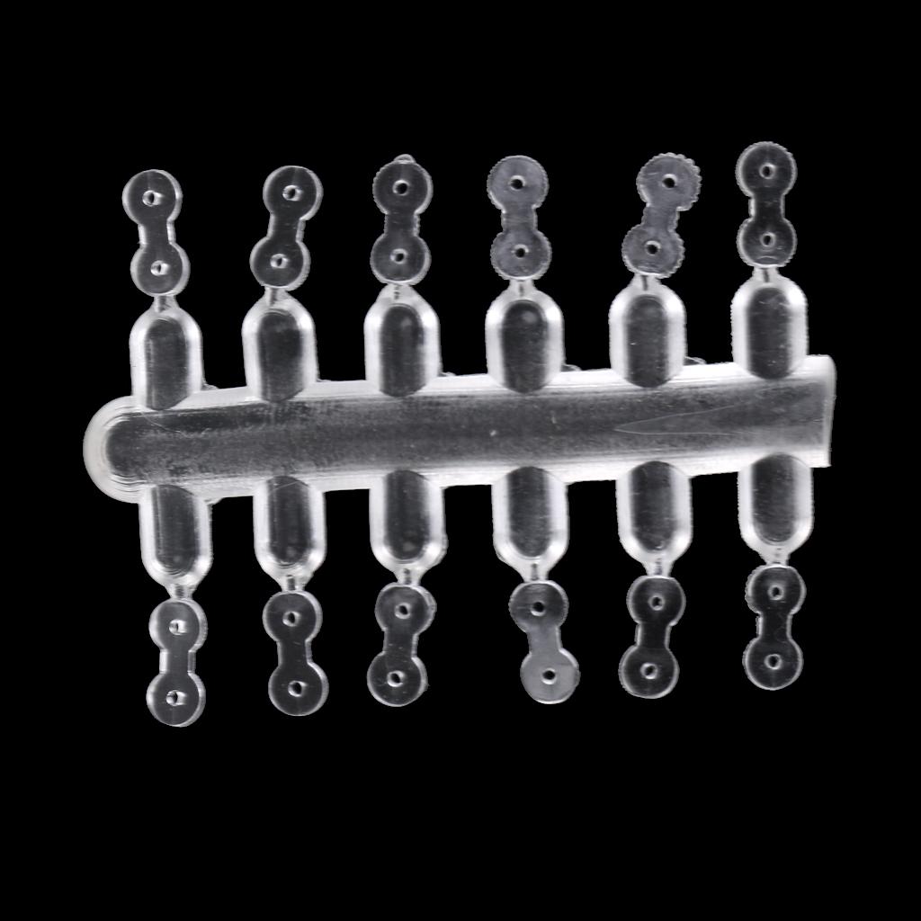 10pc Carp Fishing Boilie Stop Double Ring Rubber Hair Rig Bait Stopper Clear