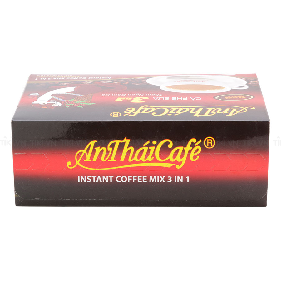 Cà Phê Sữa 3in1 AnTháiCafé New (Hộp 12 gói x 16g)