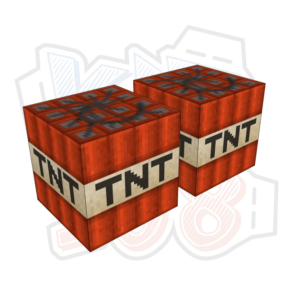 Mô hình giấy Minecraft TNT block