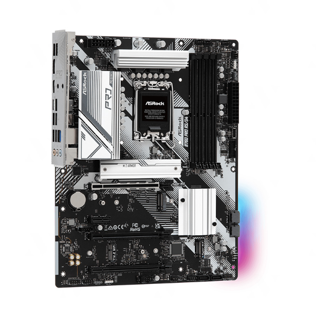 Mainboard Asrock B760M Pro RS/D4 WiFi (Intel B760, LGA1700, 4x DDR4 128GB, M-ATX) - Hàng Chính Hãng