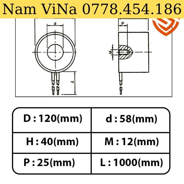 Nam châm điện LS-P120/40 24V 300KG