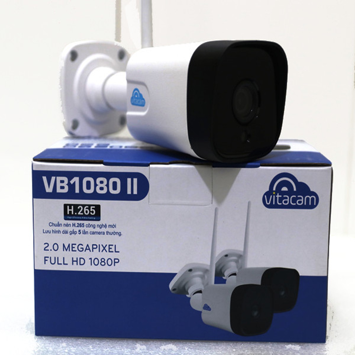 Camera IP Wifi Ngoài Trời Vitacam VB1080 II - 2.0Mpx Full HD 1080P góc siêu rộng 1/3 Đàm thoại 2 chiều - Hàng Chính Hãng