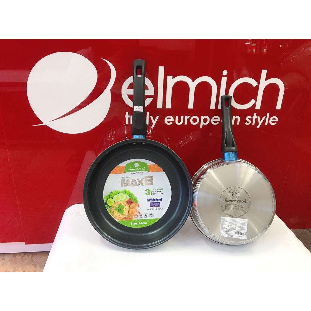Chảo Xào, Rán Siêu Chống Dính Inox 304 3 lớp Đáy Từ SmartCook MaxB 3765 16cm/3766 20cm/3767 24cm/3768 26cm