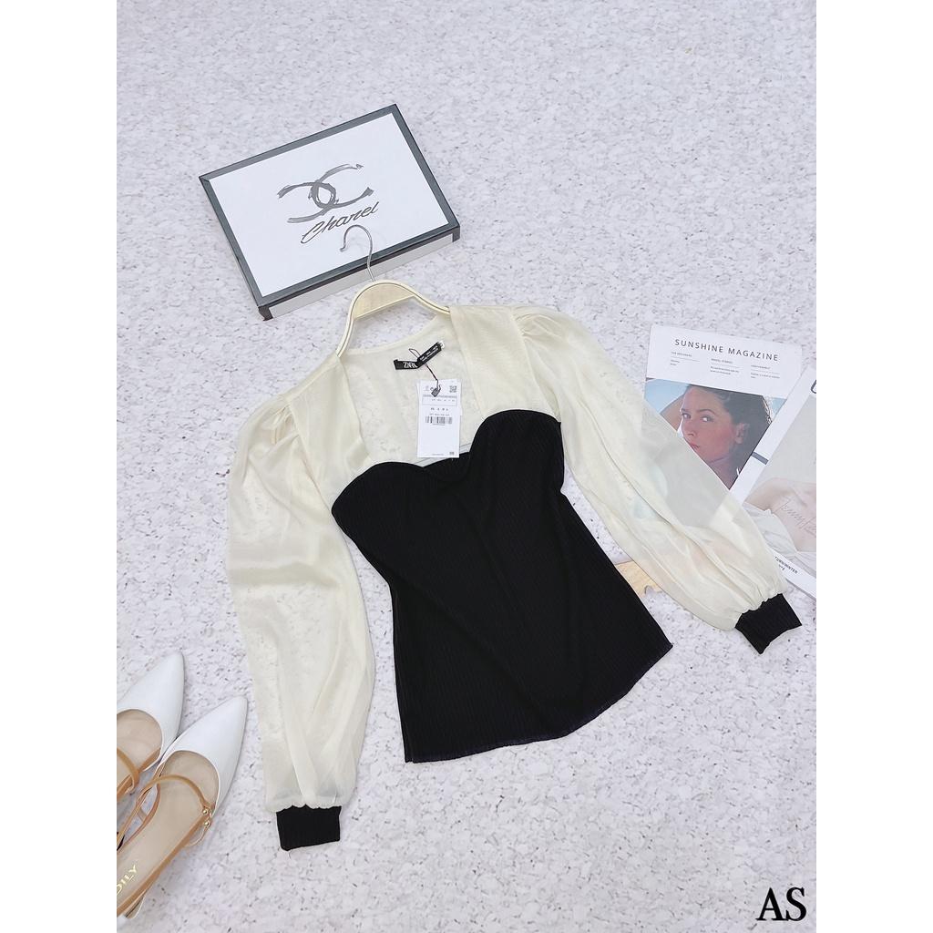 ÁO LEN TĂM PHỐI TƠ ÓNG CHO NỮ