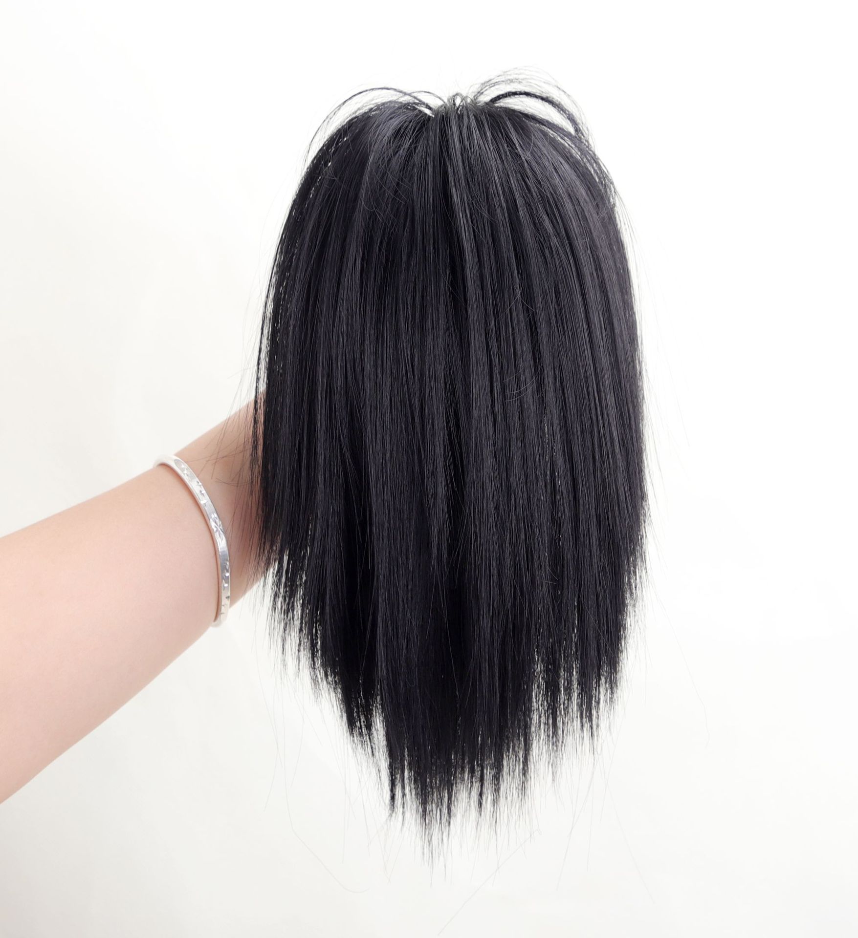 Búi tóc giả đuôi gà ngắn 25cm B08 FREESHIP tóc giả đuôi gà, búi tóc giả nữ, búi ngoạm tóc giả