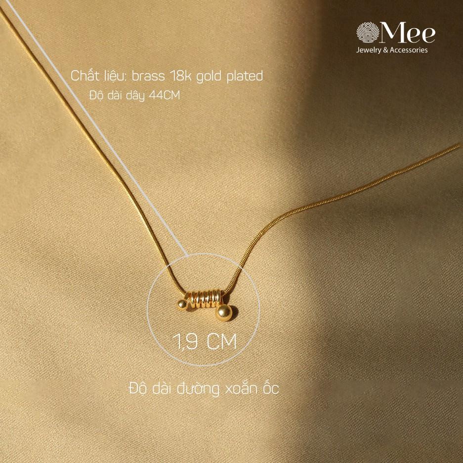 Dây chuyền MEE xoắn ốc cá tính, vòng cổ nữ dự tiệc - N2805