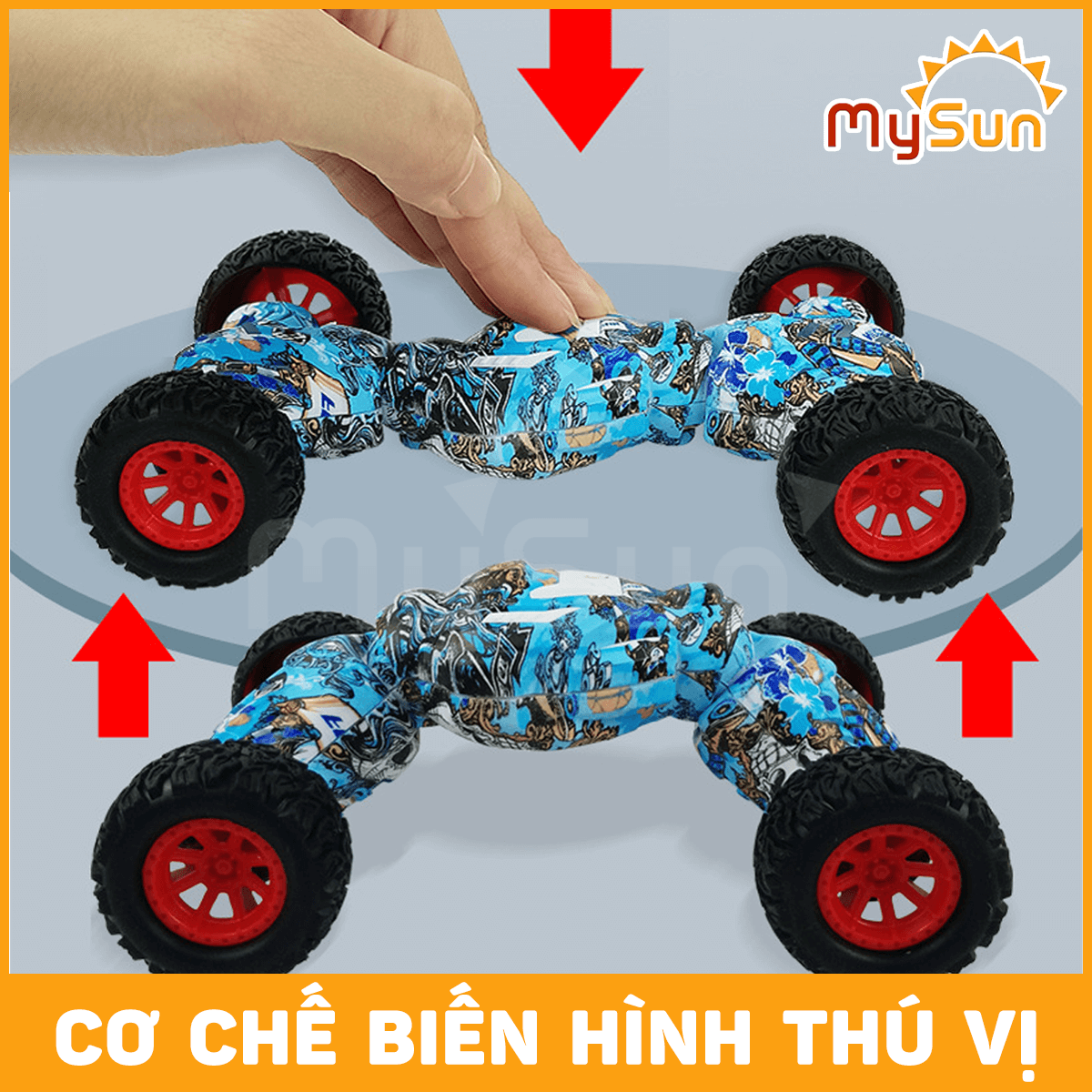 Xe ô tô địa hình đồ chơi cho bé oto leo núi 4 bánh giá rẻ MySun