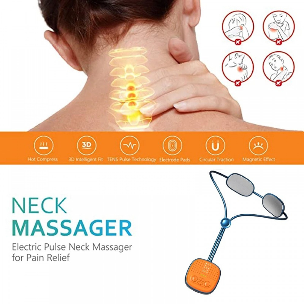 UbodyOasis Máy mát xa cột sống cổ mini Máy mát xa cổ nhiệt độ không đổi thông minh Máy tạo xung chườm nóng Thiết bị vật lý trị liệu vai và cổ