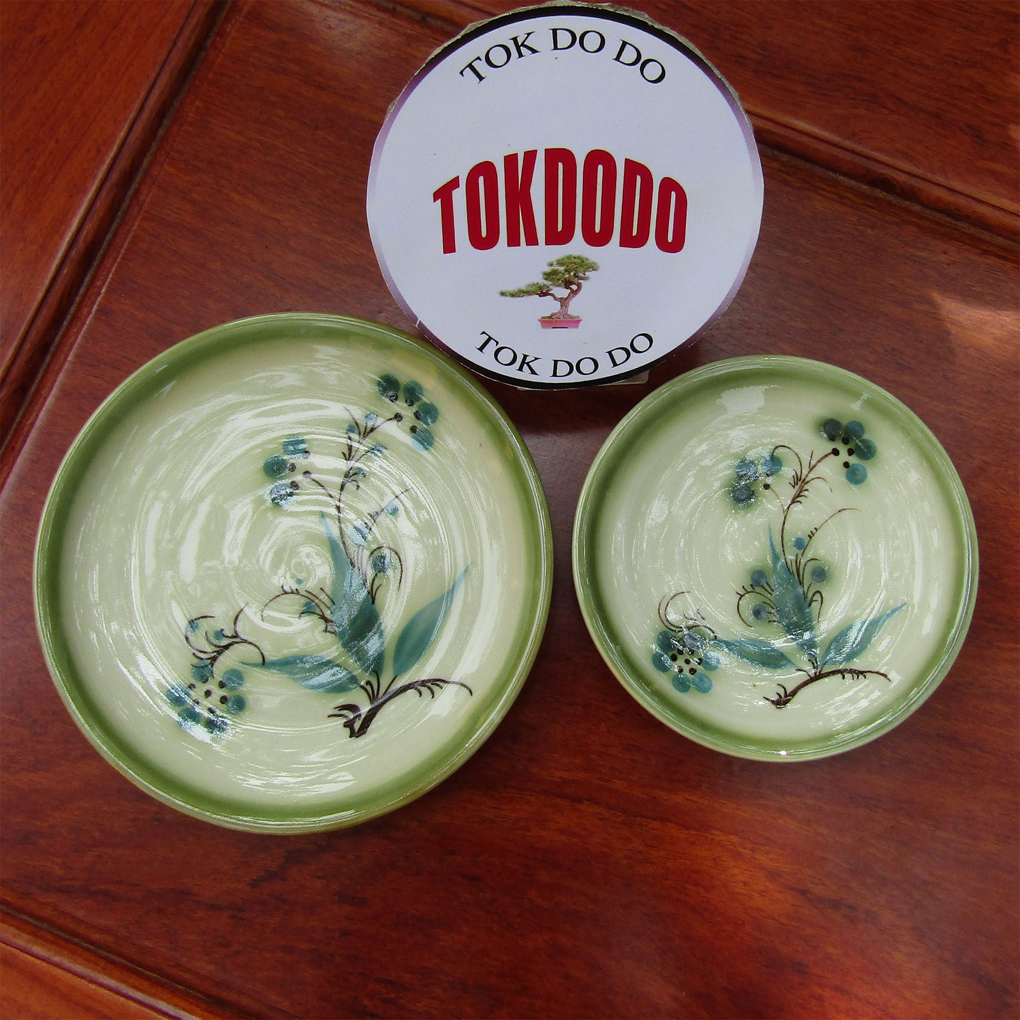Bộ Ấm Chén Bát Tràng Hoa Vẽ Tay TOKDODO 