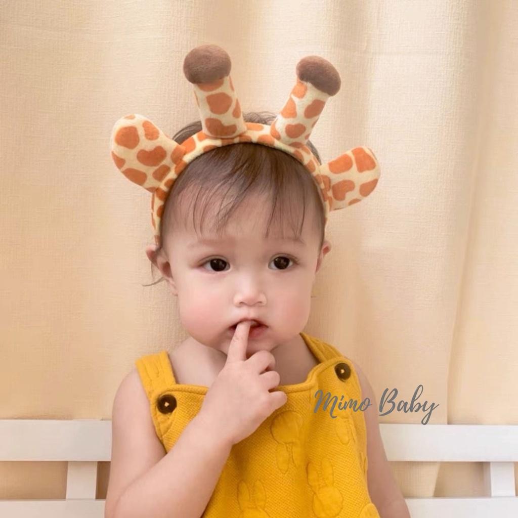 Bờm cài tóc hoạt hình hươu vàng đáng yêu cho bé Mimo baby BD32