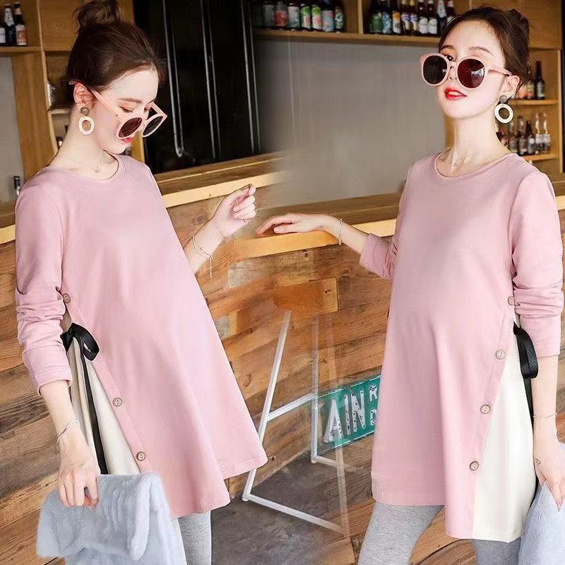 combo 1 áo bầu AD122 + 1 quần legging cạp chéo cotton co giãn thoải mái QB1111