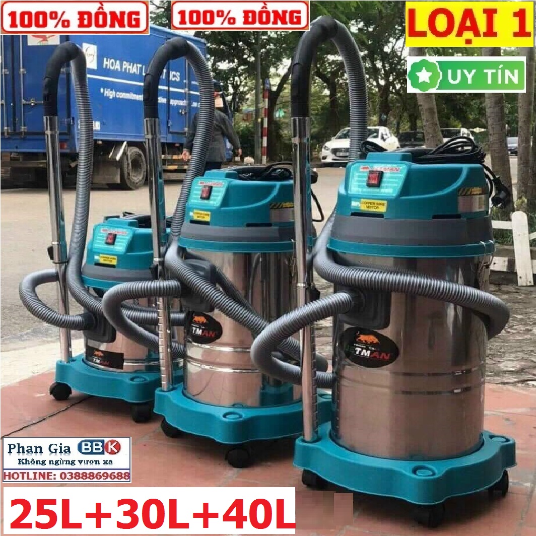 Máy Hút Bụi Công Nghiệp Jetman 25L+30L+40L Hàng chính hãng 100%  (Bảo hành 1 năm)