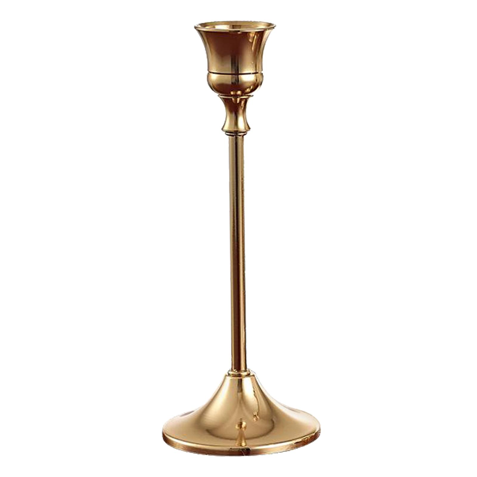 2x Candle Stand Candlestick Holders Gold Candle Holder Wedding Dinner Decor
