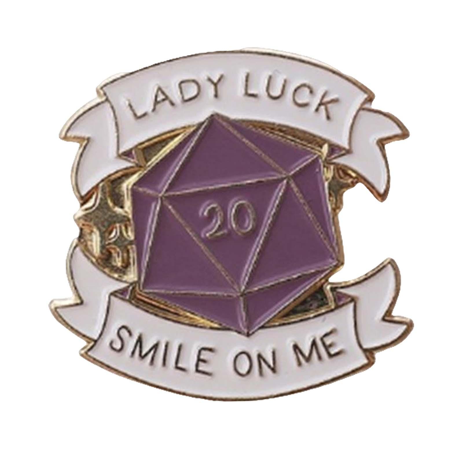 Lady Luck  ME Brooch  Badge Shirt Clothes Decor