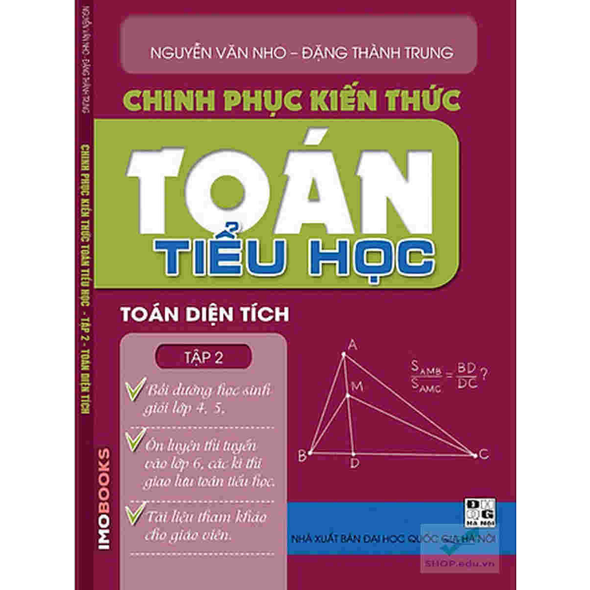 Chinh phục kiến thức toán tiểu học Tập 2 – Toán diện tích