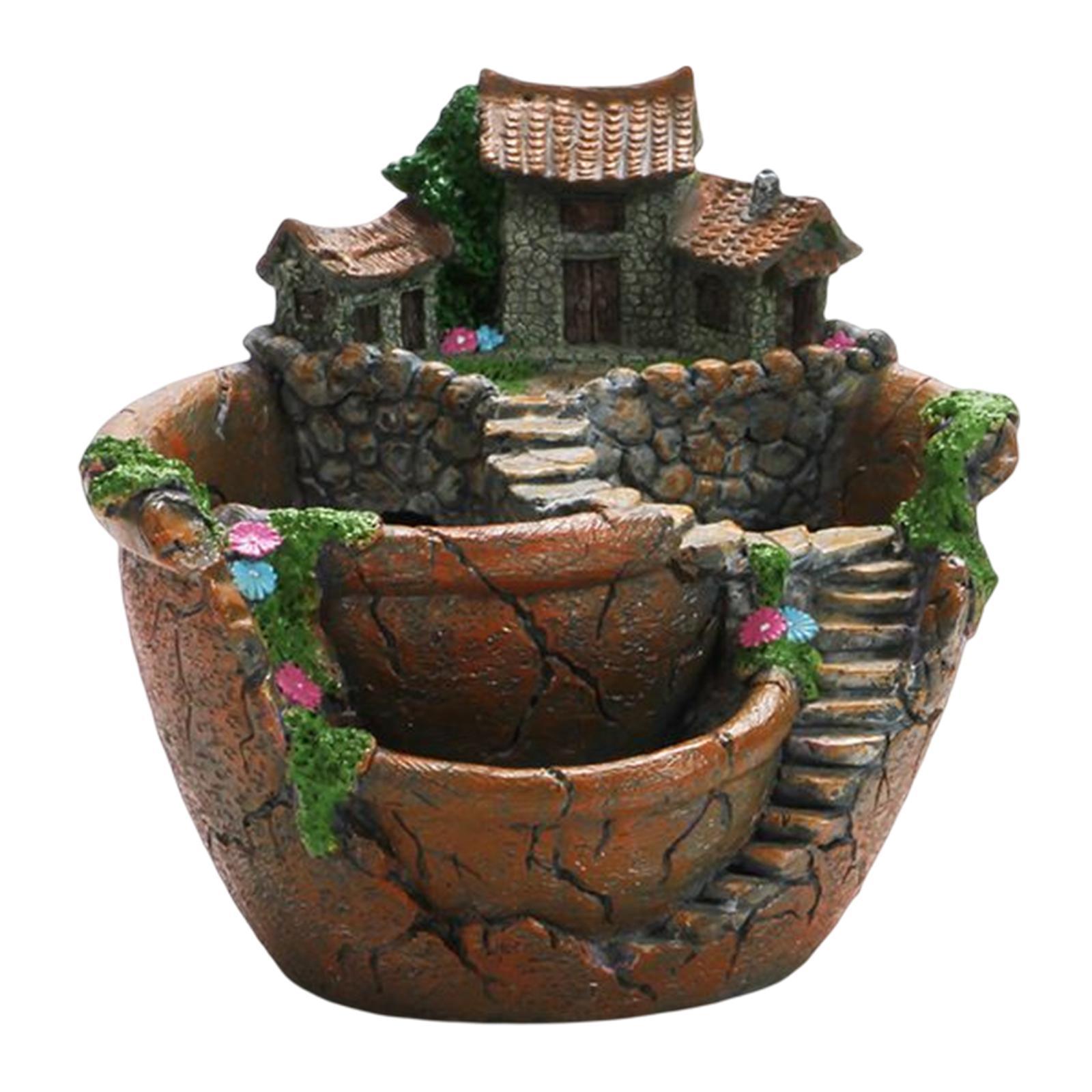 Succulent Plants Planter, Flower Pot  Micro Landscape Flowerpot for Bonsai