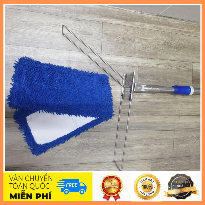 Cây lau nhà san hô 60cm cây lau sàn công nghiệp sợi microfiber siêu sạch siêu thấm hút cho trường học bệnh viện...