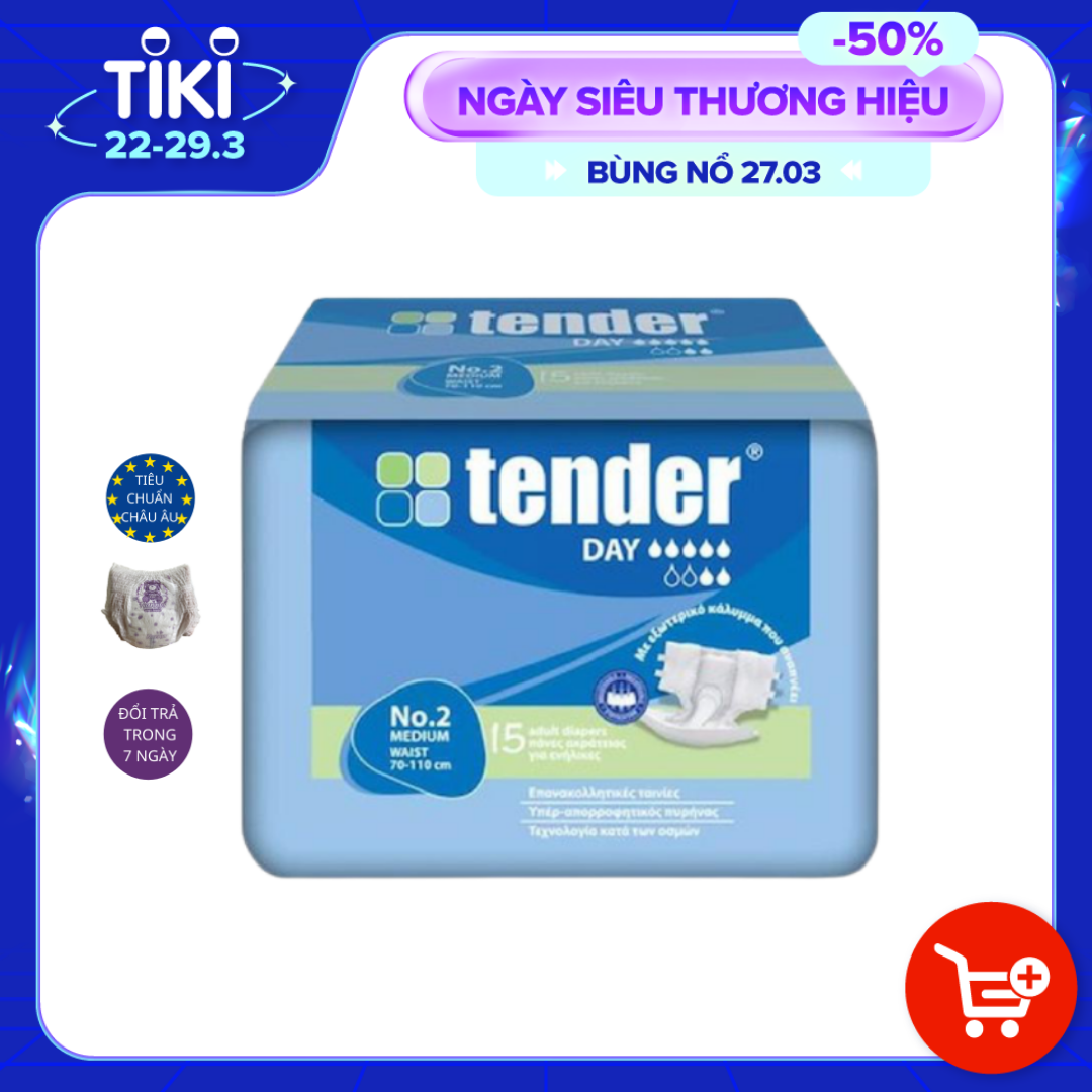 Tã bỉm DÁN TENDER 15 miếng (Cho người lớn)