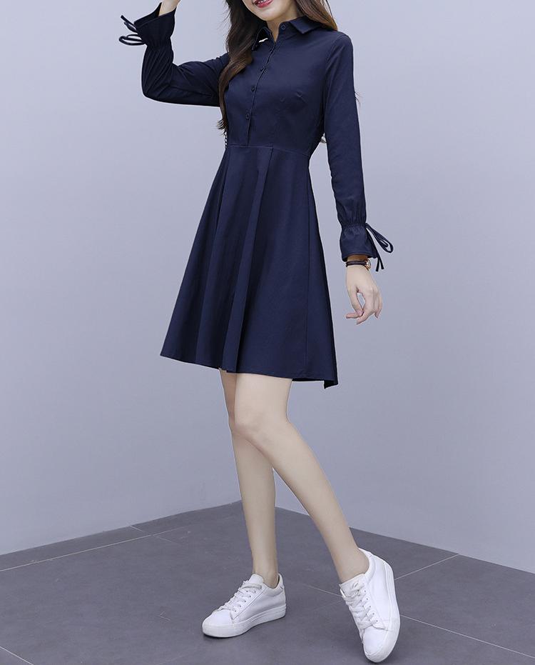 Đầm công sở cổ bẻ nhẹ nhàng DV52