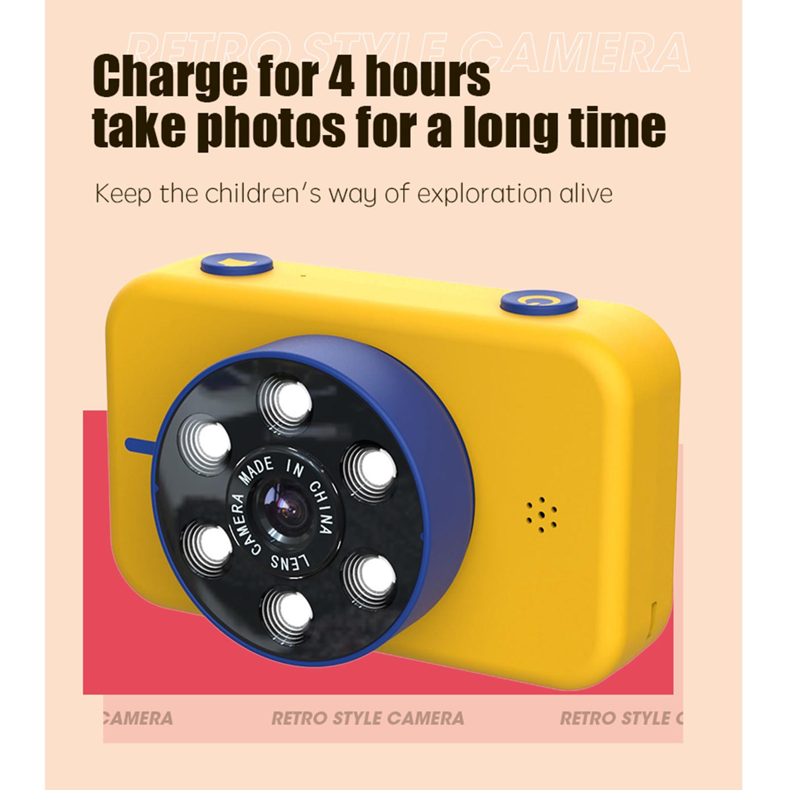 Mini Digital Children's Camera 4K HD Front Rear Dual Camera 50.0MP Kids Funny Selfie Camera Boys Girls Christmas Birthday Gifts