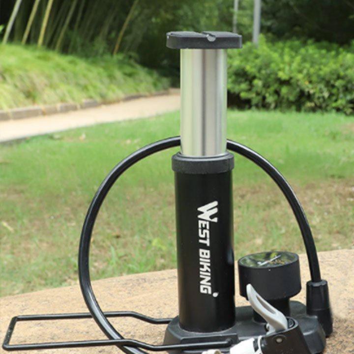 Bơm Xe Đạp, Xe Máy Đạp Chân Để Cốp Xe Nhỏ Gọn
