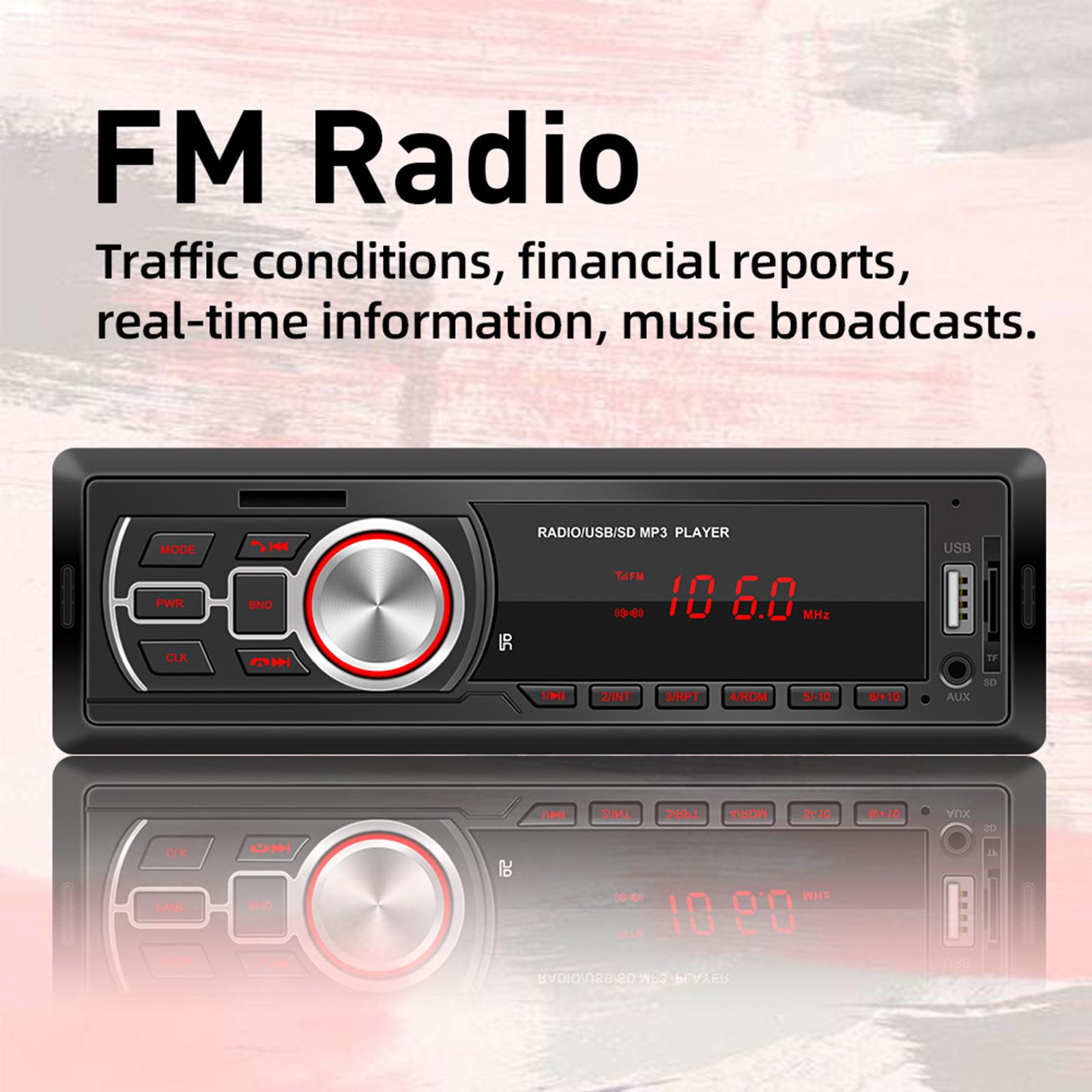 Multimedia Audio Systems Car Stereo CD USB Port Wireless Remote Control