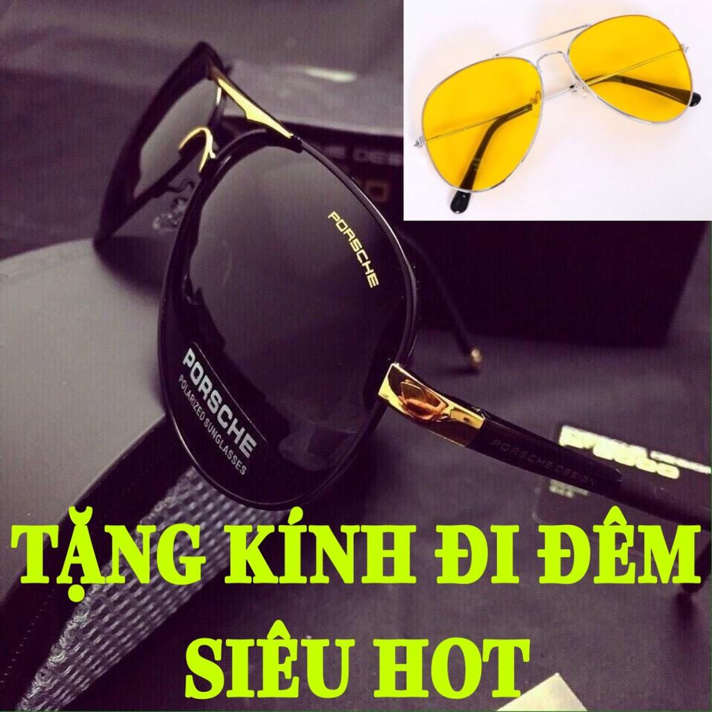 KÍNH MÁT NAM CAO CẤP CHỐNG TIA UV - TẶNG KÍNH ĐI ĐÊM SIÊU ĐẲNG CẤP CHO PHÁI MẠNH