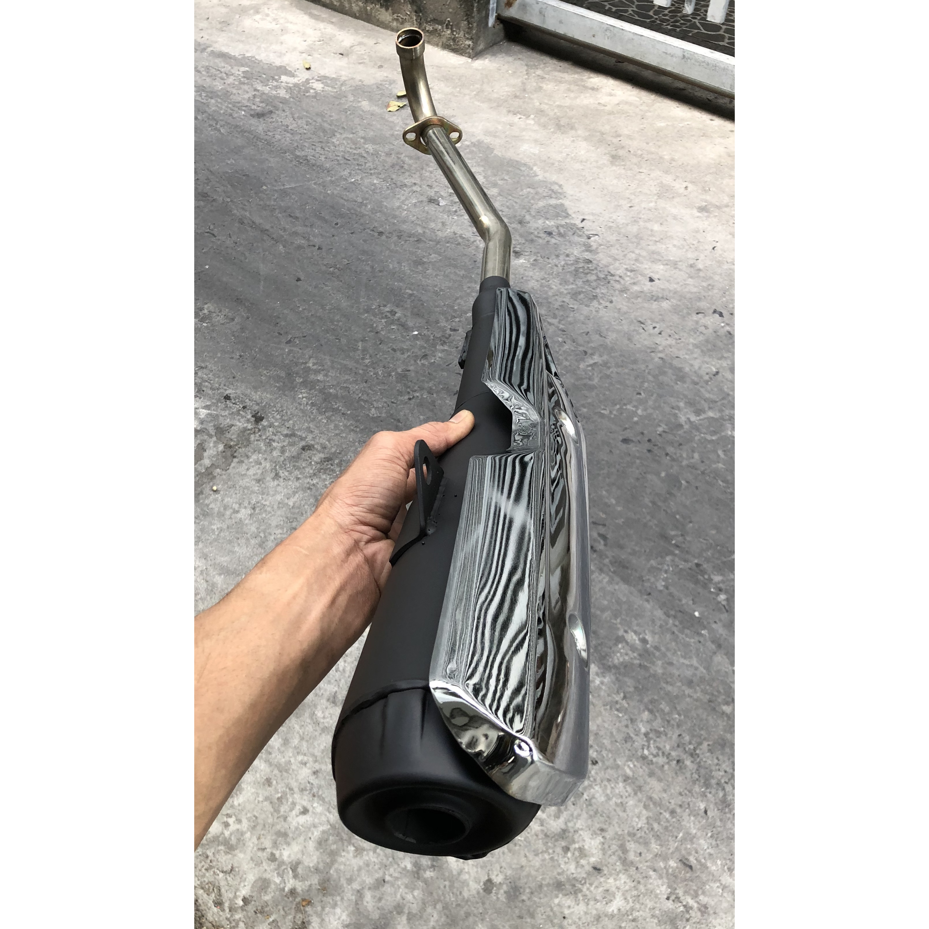 PÔ WAVE 110 MÓC HƠI ĐÁY ĐEN CỔ INOX Lazadavn #48 PÔ WAVE 110 MÓC HƠI ĐÁY ĐEN CỔ INOX Lazadavn