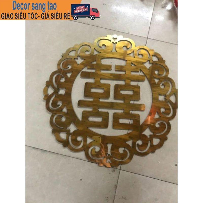 Chữ Hỷ alu cỡ 40*40 và 60*60( nhận cắt theo yêu cầu )