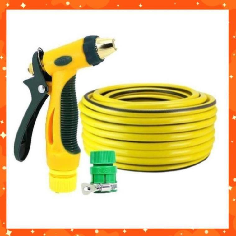 Bộ dây vòi xịt nước rửa xe,tưới cây tăng áp 3 lần 15M 206317