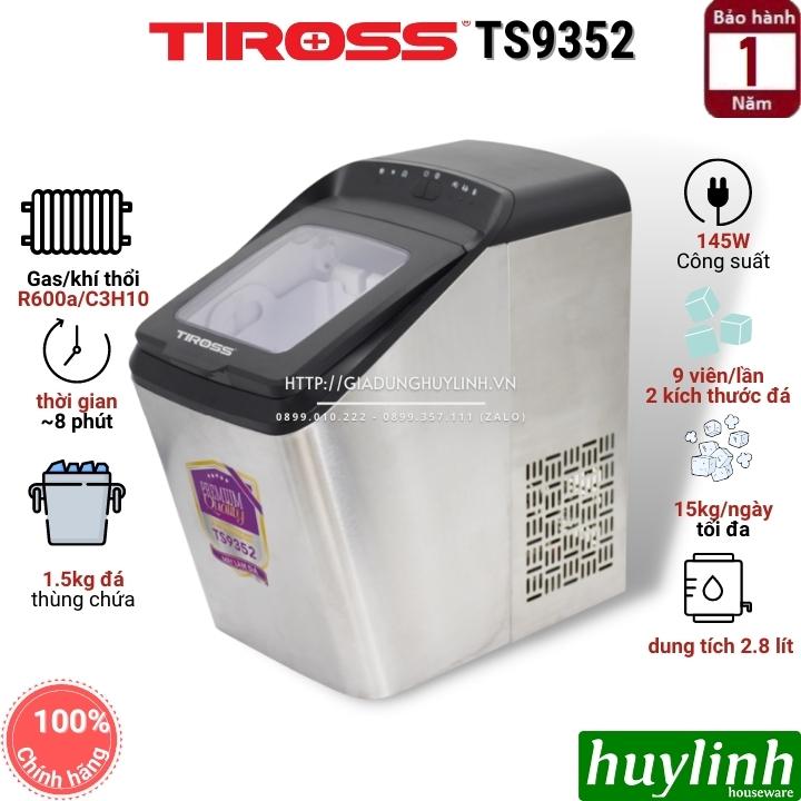 Máy làm đá viên gia đình Tiross TS9352 - 15kg/ngày - Hàng chính hãng