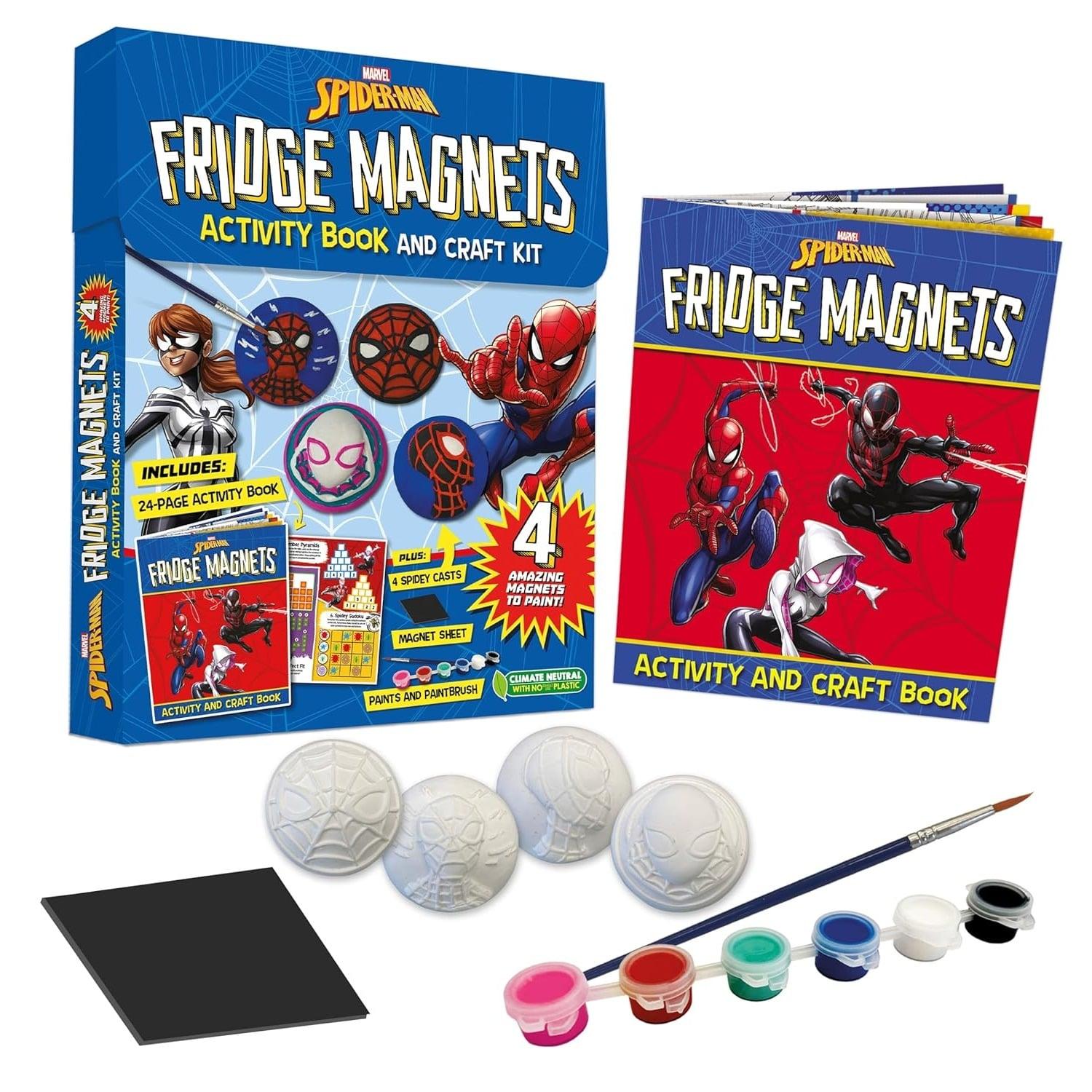 Sách Marvel Spider-Man: Fridge Magnets Activity Book And Craft Kit