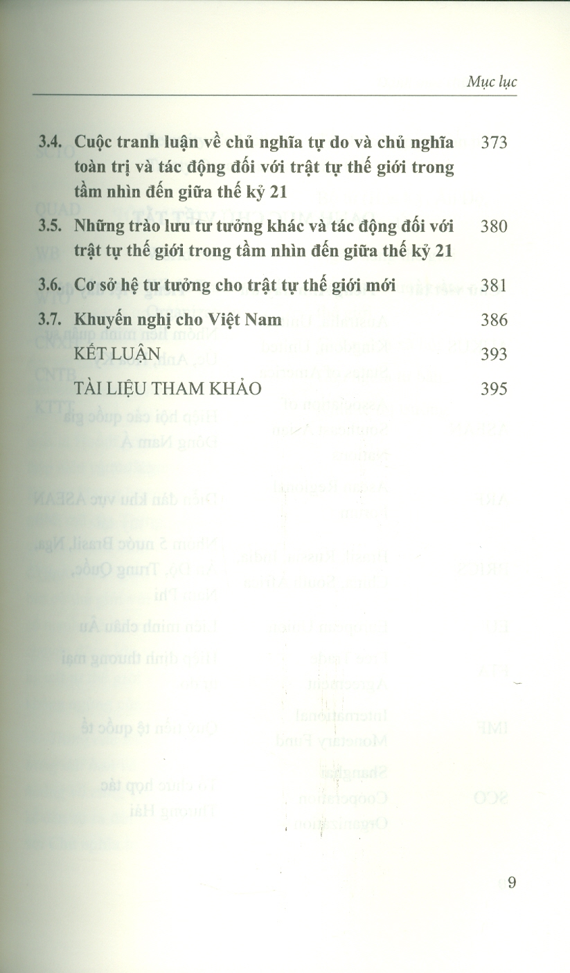 Các Trào Lưu Tư Tưởng Trong Thế Giới Hiện Nay Và Tầm Nhìn Đến Giữa Thế Kỷ 21