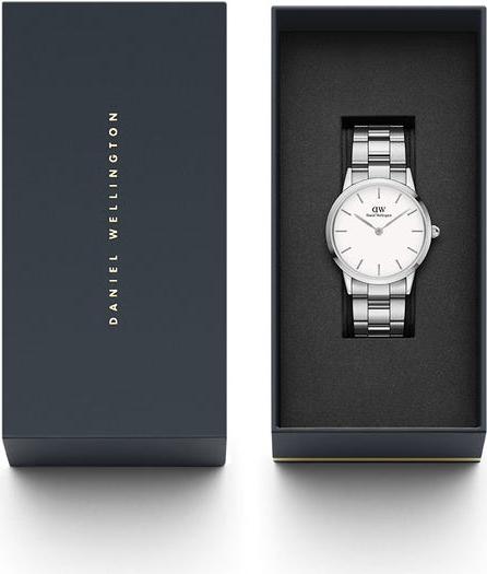 Đồng hồ nam Daniel Wellington Iconic Link Silver White 36mm DW00100203