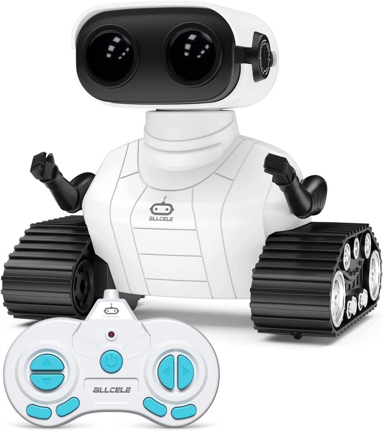 Robot Sạc Cho Trẻ Em - Đồ Chơi Điều Khiển Từ Xa Có Đèn LED Bắt Mắt Thú Vị